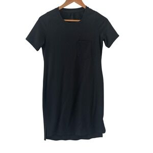 WoolX Lexie T Shirt Dress Womens Size XS Black Merino Wool Travel Outdoors